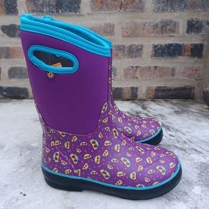 BOGS Classic II Waterproof Rainboots Purple Tacos Shoes Kids Sizes